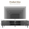 TV Stands, TV Console Table for TVs Up to 70", Entertainment Center with 2 Large Storage Cabinets, Wood TV Stand for Living Room, Media Console Table - 4 of 4
