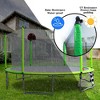 NAYSAYE Trampoline 16FT with Basketball Hoop and Soccer Goal for Outdoor Fun with Ladder and Safety Net, Green, 192.13"*106.32"*161.38" - 3 of 4