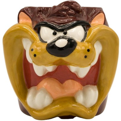 Silver Buffalo Looney Toons Taz 24 Ounce Sculpted Ceramic Mug
