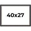 PosterPalooza | Embellished Black Picture Frame - UV Acrylic, Backing Board, Hanging Hardware Included - 2 of 4