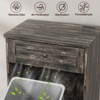 Tilt Out Trash Cabinet, Dog Proof 10 Gallon Garbage Can Cabinet with Deodorizing Function - 3 of 4