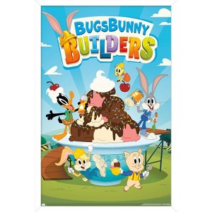 Trends International Bugs Bunny Builders - Key Art Framed Wall Poster Prints - 1 of 4