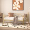 VECELO Metal Daybed with Headboard Heavy-duty Slats Support Sofa Bed Platform Mattress Foundation, Easy Assembly - 4 of 4