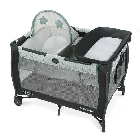 Bassinet attachment for store playpen