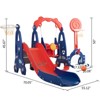 Infurnic Baby Activity Gyms, Extra-Long Slide with 2 Basketball Hoops, for Indoor or Outdoor Playground, Multicoloured, 55.12"*70.05"*50" - 4 of 4