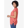 Woman Within Plus Size Side Tie Knit Tee - 4 of 4