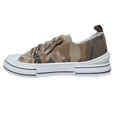 Женские кроссовки Very G Womens Aman Camo Lace Up Canvas Sneaker, Sand (8) — фото 3