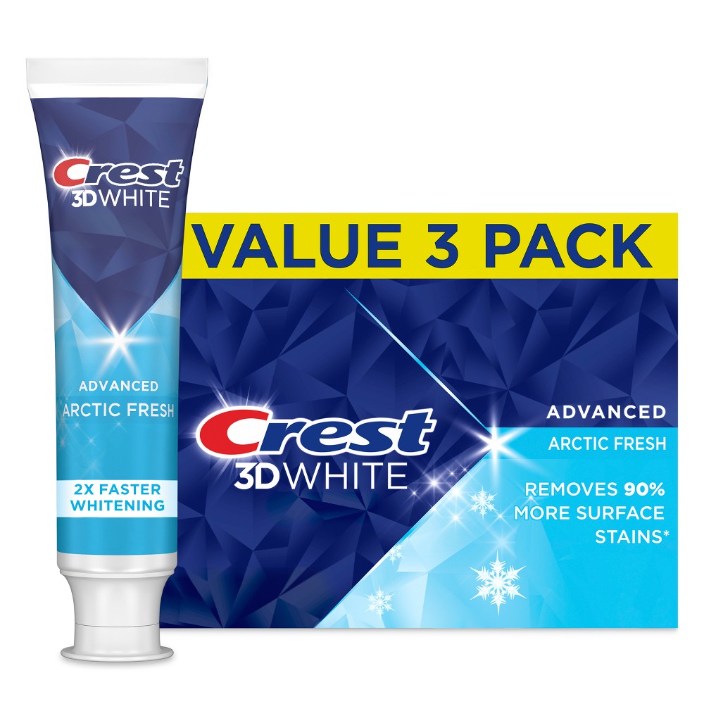 Photos - Toothpaste / Mouthwash Crest 3D White Advanced Teeth Whitening Toothpaste, Arctic Fresh - 3.3 oz 