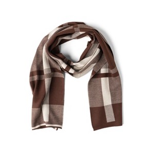 Britt's Knits Gentleman's Plaid Knit Scarf Soft Knit Scarf for Men - 1 of 1