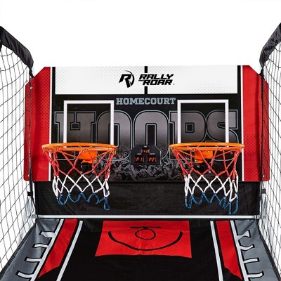 Rally and Roar 2-Player Indoor Basketball Arcade Game with LED Scoreboard