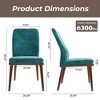 Ora Maison Medieval Style Dining Chairs Set, Upholstered Seat with Padded Cushion, Wooden Frame & Legs, Easy Assembly Accent Chairs for Dining Room - 4 of 4