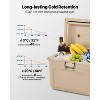 VEVOR Portable Cooler, 16.5 QT Hard Cooler with Ice Retention, Heavy-Duty Handles and Cup Holder, Lightweight Rigid Material Insulated, Beige - 4 of 4