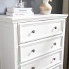 SEVOBAL Utility Storage Cabinets Modern 5 Drawer Dresser with Smooth Metal Slides and Anti-Tipping Device for Bedroom, White, 31.5"*15.75"*44.29" - 3 of 4