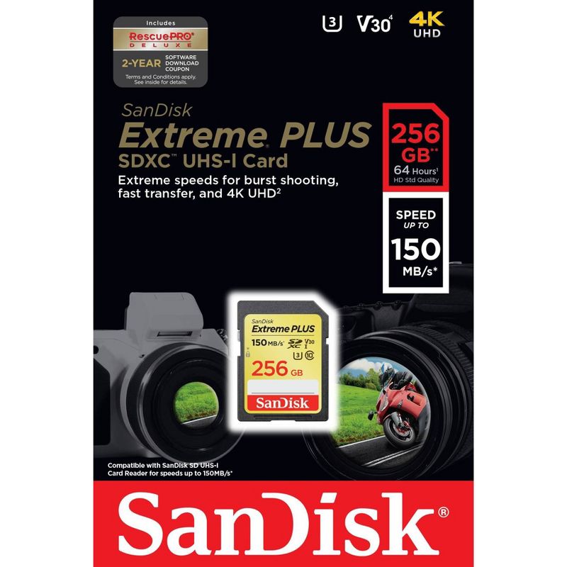 SanDisk Extreme PLUS 256GB SD, 2 of 4