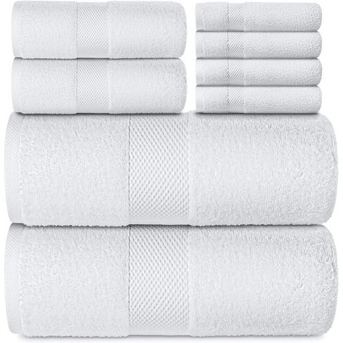 6-Piece Luxury Bath Towel Set: Includes 2 Bath Towels, 2 Hand