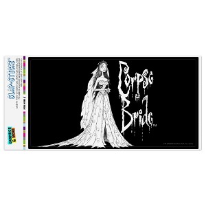 Corpse Bride Logo And Silhouette Automotive Bumper Sticker - 1 of 4