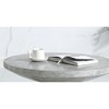 Eco-Friendly Weathered Coffee Table with Sturdy Concrete Top for Living Room or Lounge - 3 of 4