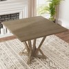 Akoasm Modern Rustic Look 45 Inch Rubberwood Square Dining Table - 3 of 4