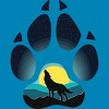 Boy's Design By Humans Wolf's paw. The wolf and the moon By ArtistDreams T-Shirt - 2 of 3