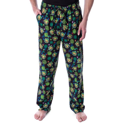 Intimo Nickelodeon Men's Teenage Mutant Ninja Turtles TMNT Character Pajama Pants (5XL) Black