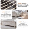 SinCiDo Farmhouse Full Size Bed Frame w/Storage Bookcase Headboard & Charging Station, Wood Platform Bed w/Wood Slat Support - 4 of 4