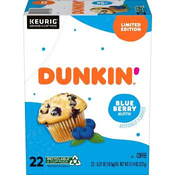 Dunkin Blueberry Muffin Medium Roast Coffee - 22ct