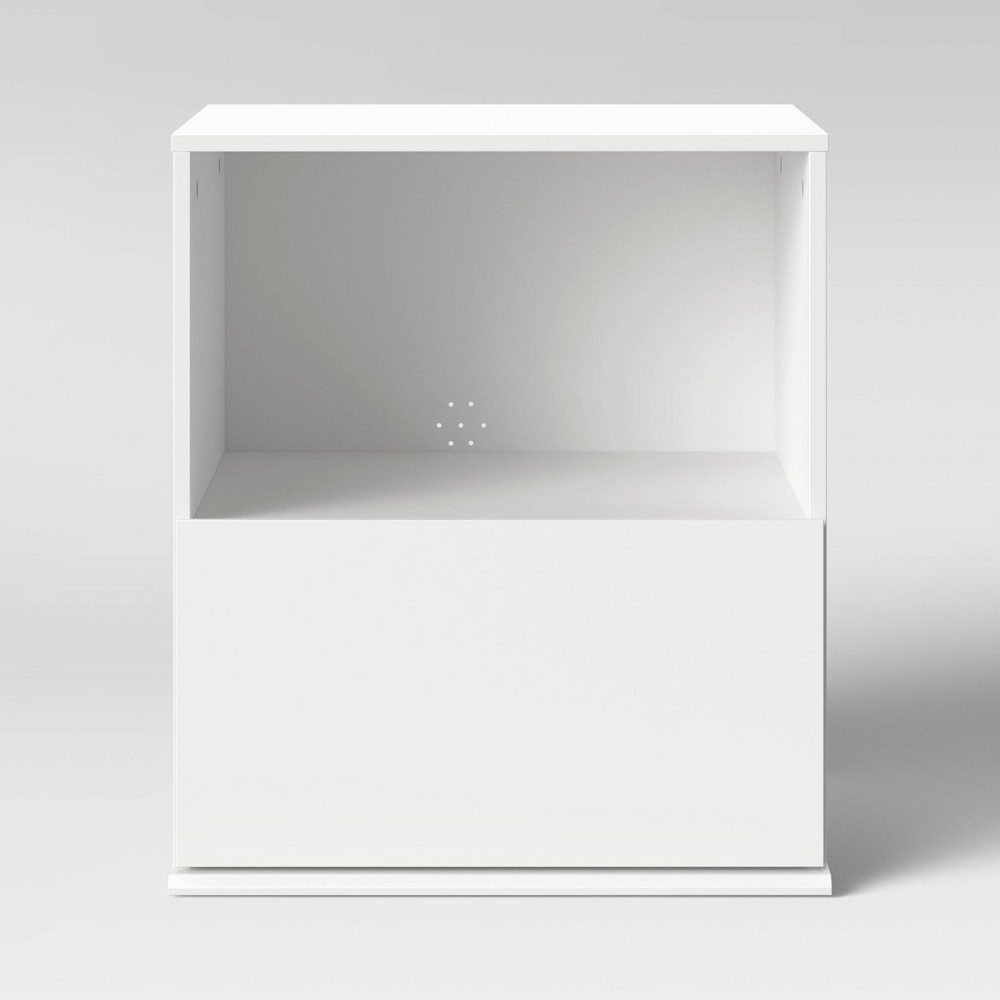 1 Drawer Modular Dorm Nightstand White - Room Essentials™