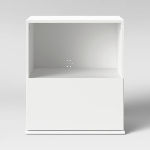 1 Drawer Modular Nightstand White - Room Essentials™ - image 1 of 4