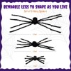 Wrapables Giant Hairy Spider Decorations (Set of 3), Indoor Outdoor Haunted House Halloween Decor - 3 of 4