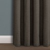 Faux Linen Absolute Blackout Grommet Top Single Window Curtain Panel - Lush Décor - image 3 of 4