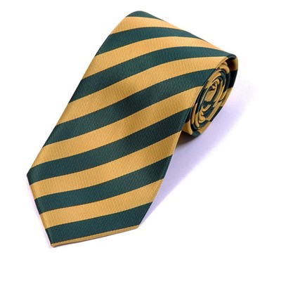 Men's College 1/2" Stripes Colored Woven Slim Neck Tie