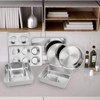 Itopfox Stainless Steel Bakeware Set of 8, Non-Toxic Oven Safe Pans for Baking, Roasting, Includes Lasagna, Cake, Loaf & Muffin Pans, Dishwasher Safe - 4 of 4
