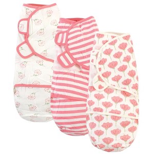 Touched by Nature Infant Girl Organic Cotton Swaddle Wraps, Tulip, 0-3 Months - 1 of 2