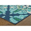 Oriental Weavers Meridian 2206B Blue/ Green Indoor/Outdoor Area Rug - 7'10" Round - 4 of 4