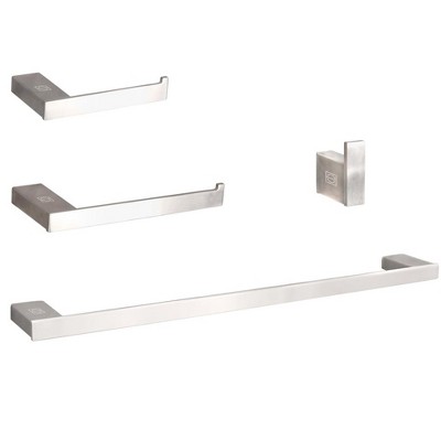 Elegant Lighting Sofia 4-Piece Bathroom Hardware Set in Brushed Nickel