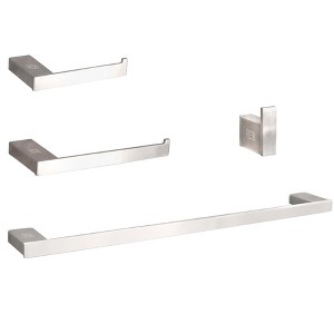Elegant Lighting Sofia 4-Piece Bathroom Hardware Set in Brushed Nickel - 1 of 4