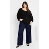 Women's Plus Size Poppy Top - black | CITY CHIC - 2 of 4