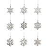 Melrose Wooden Mini Snowflake Ornament (Set of 18) - 2 of 2