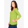 Jessica London Women's Plus Size Stretch Cotton Scoop Neck Tee - 4 of 4