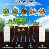 Galvanized Raised Garden Bed, Outdoor Large Planter Raised Beds Open Base with Safety Edge and Glove for Vegetables Flowers Ground Planter - 3 of 4
