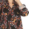 White Mark Women's Paisley Button Front Tunic Top - 4 of 4