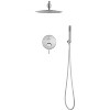 Okak Dual Shower Head with 10IN Rain Shower Head and Handheld Head, High Pressure Shower Heads with 2 Way Pressure Balance Valve Kit - 3 of 4