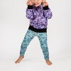 The Pink Picket Fence Suzie Dino Hoodie for Girls – Lightweight Zip-Up Jacket – Hand-Painted Dinosaur Print - 2 of 4
