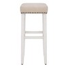 WestinTrends 29" Upholstered Saddle Seat Bar Stool - 4 of 4