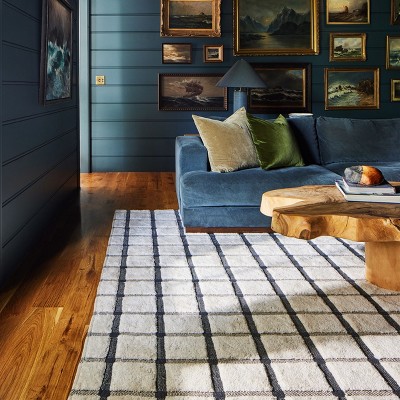 Nuloom Rowena Checked Wool Area Rug