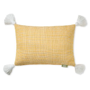 TOWN & COUNTRY TERRA Alara Ribbed Texture Handcrafted Indoor Outdoor Decorative Pillow - 1 of 4