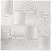 48" x 48" Wood Geometric Carved Wall Decor White - CosmoLiving by Cosmopolitan: Indoor Contemporary Art - 4 of 4