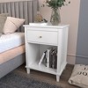 NicBex Contemporary Nightstand with 1 Drawer and Lower Shelf Bedside Table with Storage End Table for Bedroom, Living Room - 2 of 4