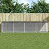 vidaXL Galvanized Steel Chicken Cage with Roof - Anthracite - Versatile and Spacious for Chicken, Hens & Small Animals - Weather-Resistant Design - 2 of 4