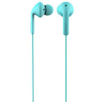 Defunc Go MUSIC Earbuds for Music Listening Compatible with iPhone 6s Plus, 6 Plus, 6s, 6, 5s, 5c, 5, 4s, 4, SE, and Android with Mic & Remote - Cyan